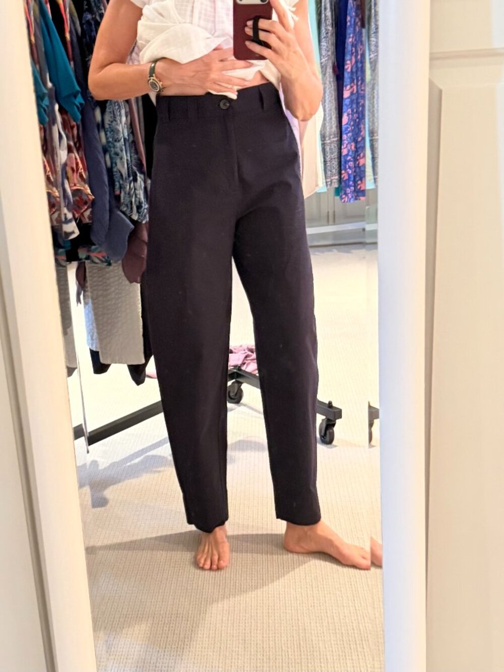 SOEUR NAVY ALOUETTE TROUSERS - SIZE FR 38